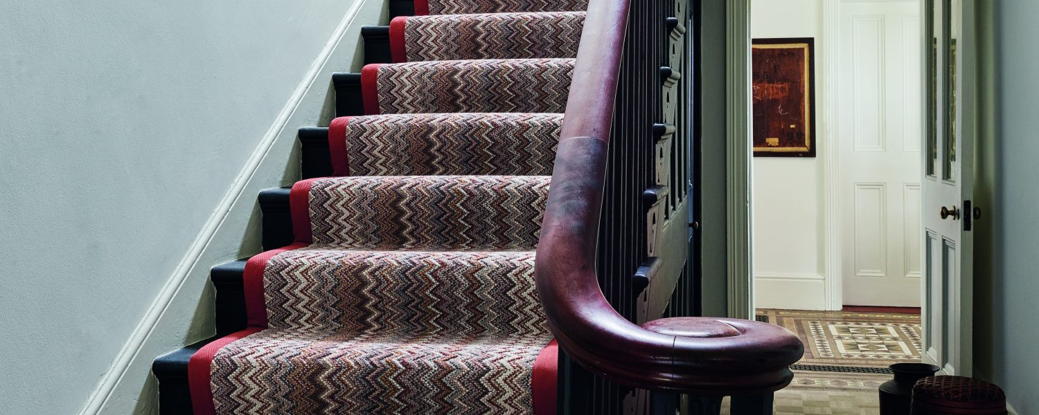 Wool Fabulous Opal striped stair runner